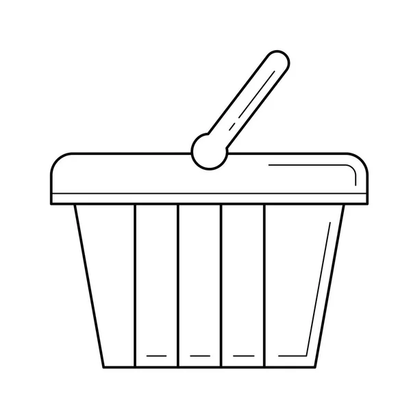 Shop basket line icon. — Stock Vector