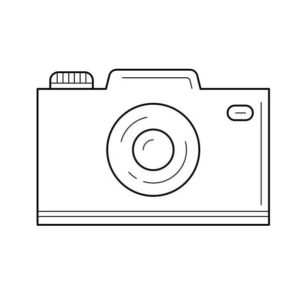 Vakantie camerasymbool lijn. — Stockvector