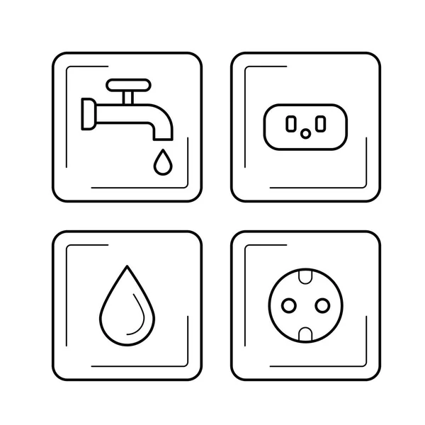 Liniensymbol für Lagerdienste. — Stockvektor