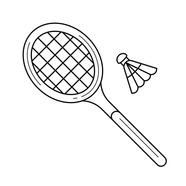 Badminton-Ikone. — Stockvektor