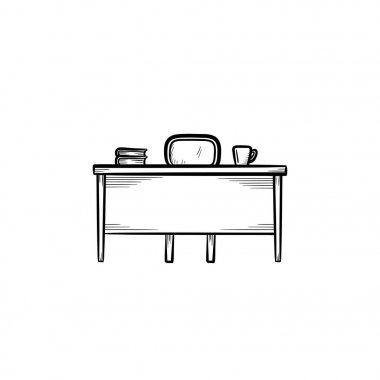 İş Danışma el çizilmiş kroki simgesi.