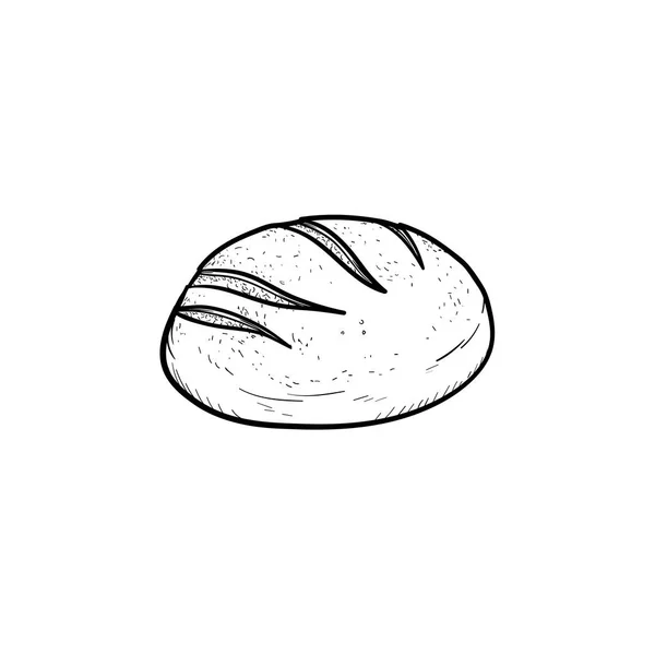 Loaf dibujado a mano icono del boceto . — Archivo Imágenes Vectoriales