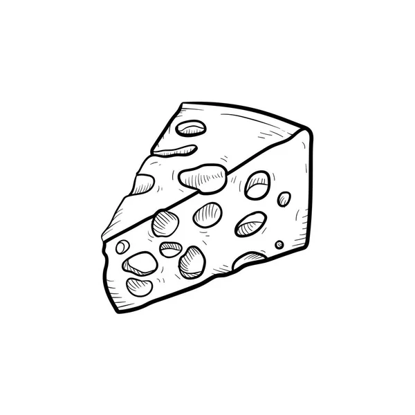 Ручной рисунок сыра . — стоковый вектор