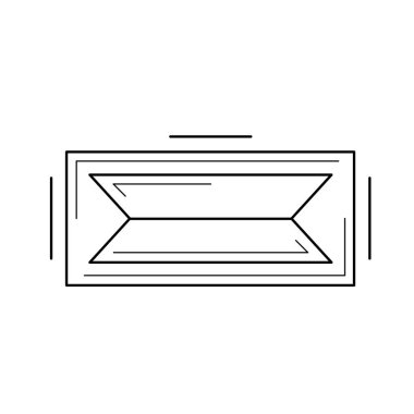 Artırılmış gerçeklik çizgisi simgesi.