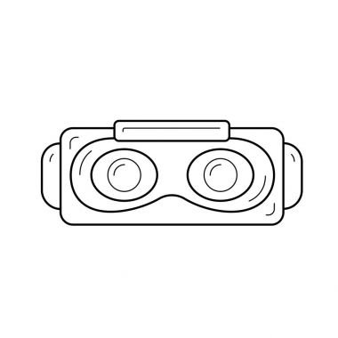 Sanal gerçeklik satırı simgesi.