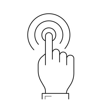 Dokunmatik ekran satırı simgesini tıklatın.