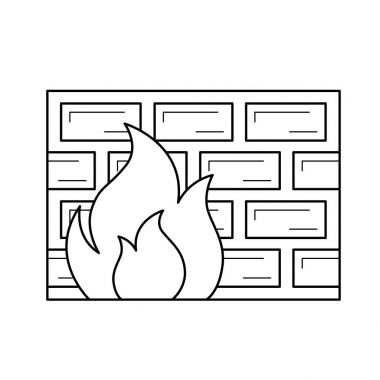 Güvenlik Duvarı satırı simgesi.