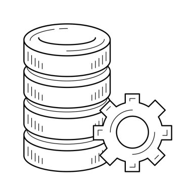Bilgisayar sunucu satırı simgesi.