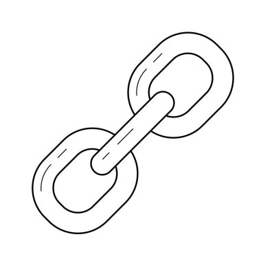 Bağlantı vektör satırı simgesi.