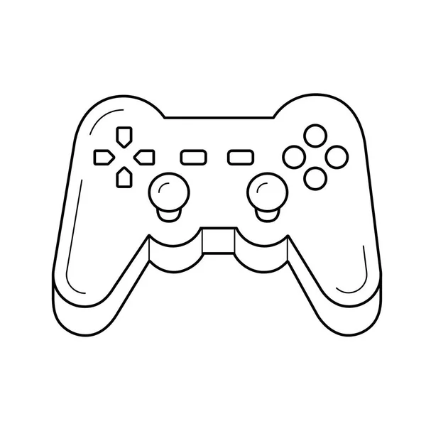 Pictogram van de lijn van de gamepad. — Stockvector