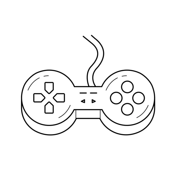 Pictogram van de lijn van de gamepad. — Stockvector