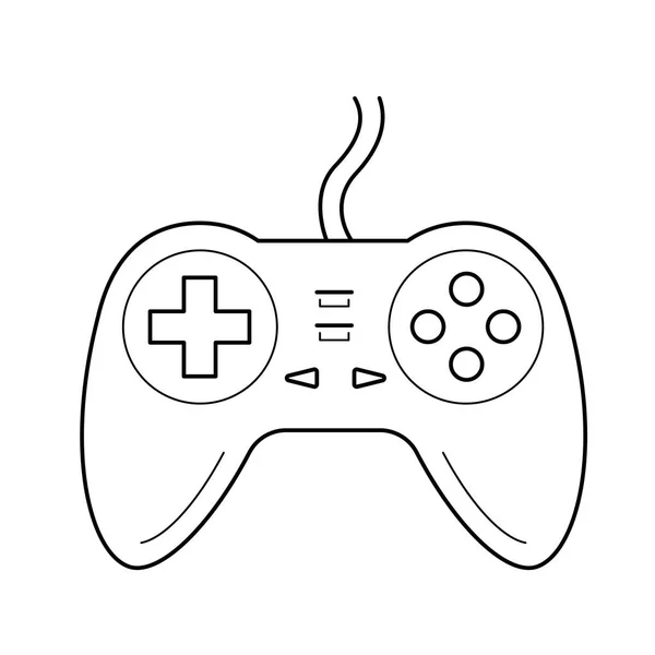 Gamepad-Zeilensymbol. — Stockvektor