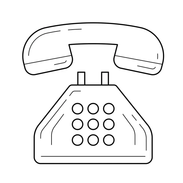 Telefon-Vektor-Zeilensymbol. — Stockvektor