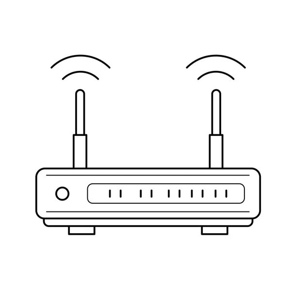 Ícone de linha do roteador Wifi. —  Vetores de Stock