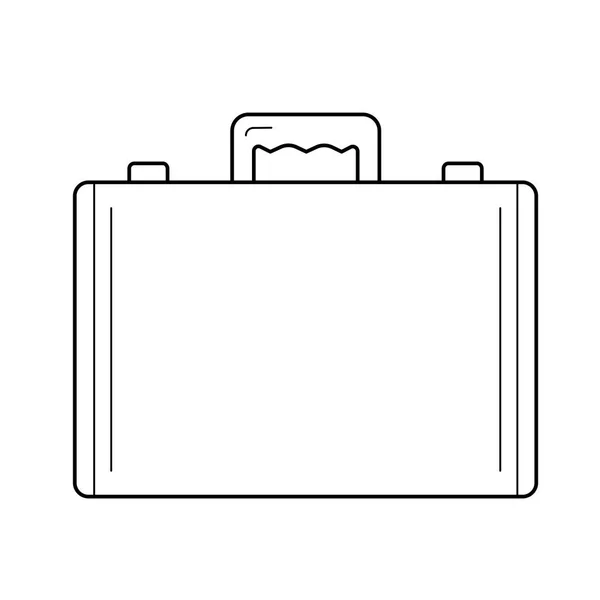 Icono de línea del maletín. — Vector de stock
