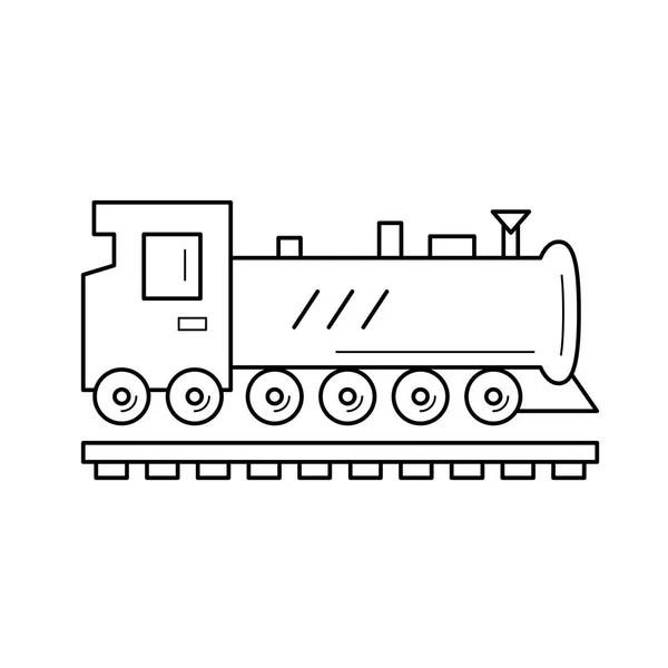 Train line icon. — Stock Vector