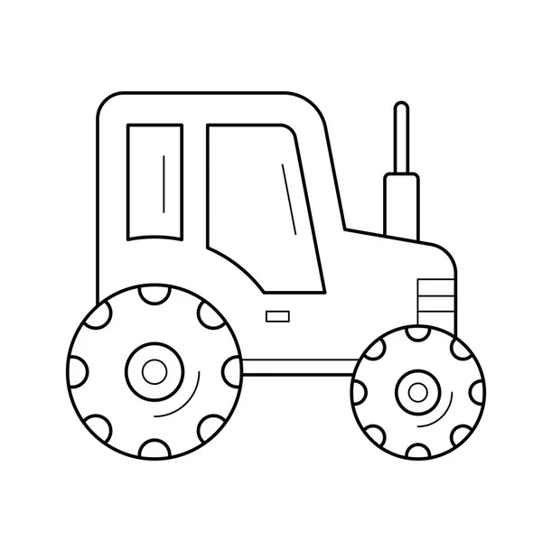 Tractor icono de línea. — Vector de stock