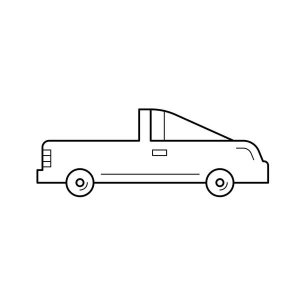 Coupe coche línea icono. — Vector de stock