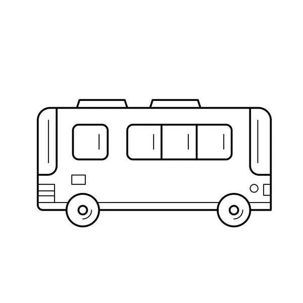 Ícone de linha de ônibus de passageiros . — Vetor de Stock