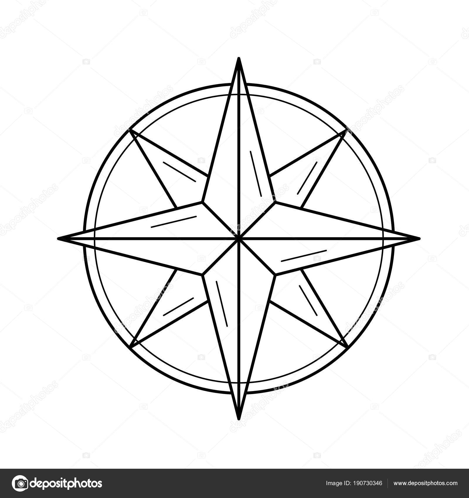 compass icon. Stock Vector by ©VisualGeneration 190730346