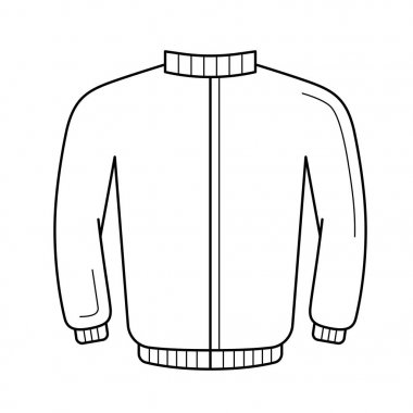 Deri ceket satırı simgesi.