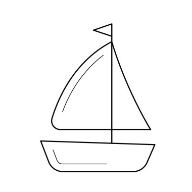 Yelkenli hattı simgesi.