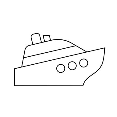 Gemi çizgisi simgesi.