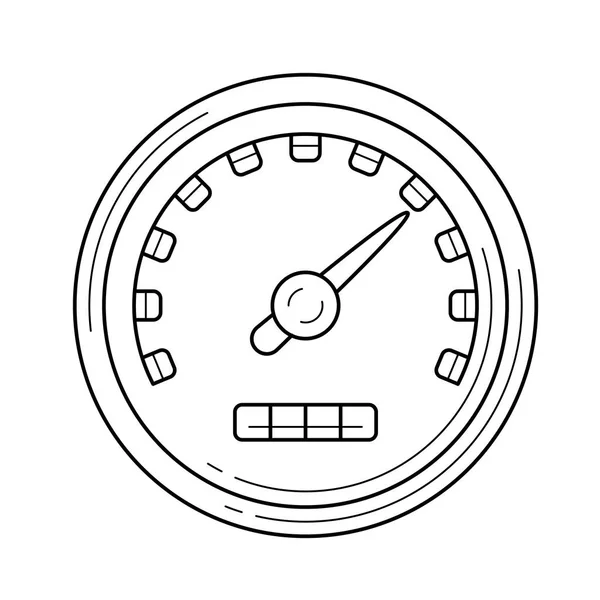 Maximum snelheid lijn pictogram. — Stockvector