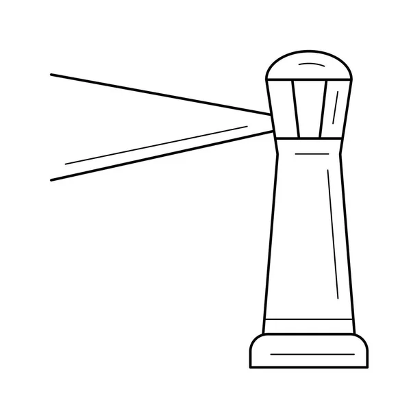 Icono de la línea del faro . — Vector de stock