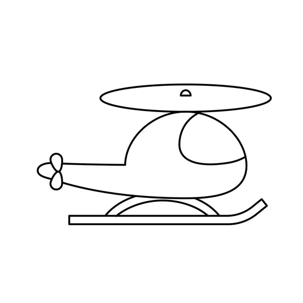 Pictogram van de helikopterlijn. — Stockvector