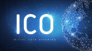 ICO ilk madeni para teklif afiş.