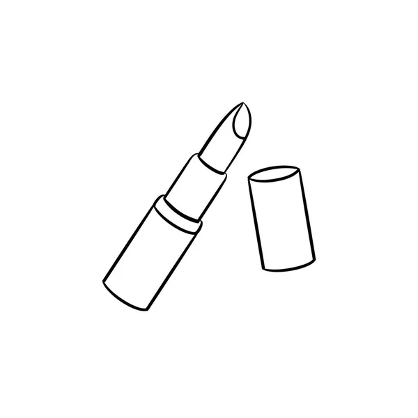 Lipstick hand drawn sketch icon. — Stock Vector
