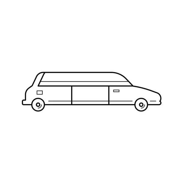 Limousine vektor linje-ikonen. — Stock vektor