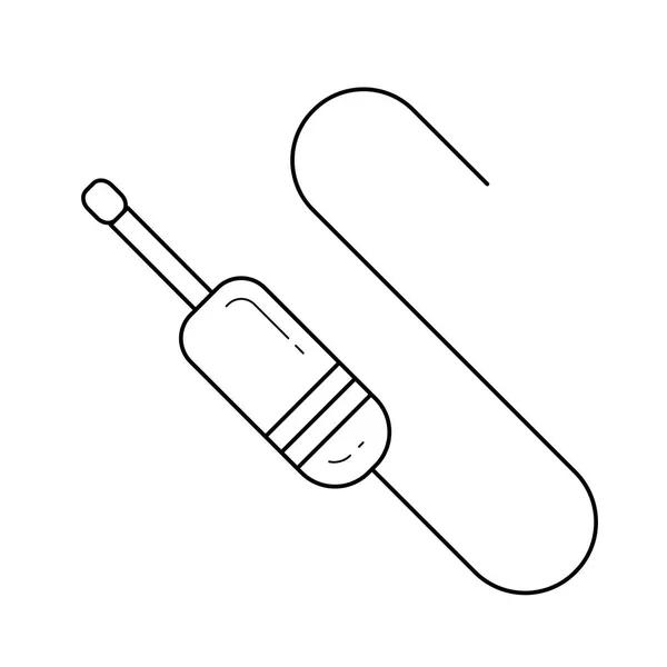 Audio Jack Line Symbol. — Stockvektor