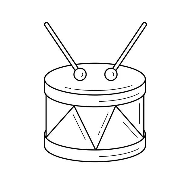 Значок барабана . — стоковый вектор