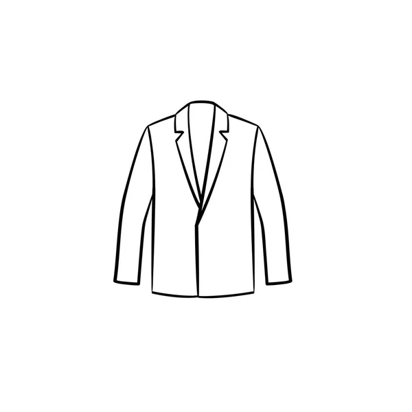 재킷 손으로 그려진된 스케치 아이콘. — 스톡 벡터