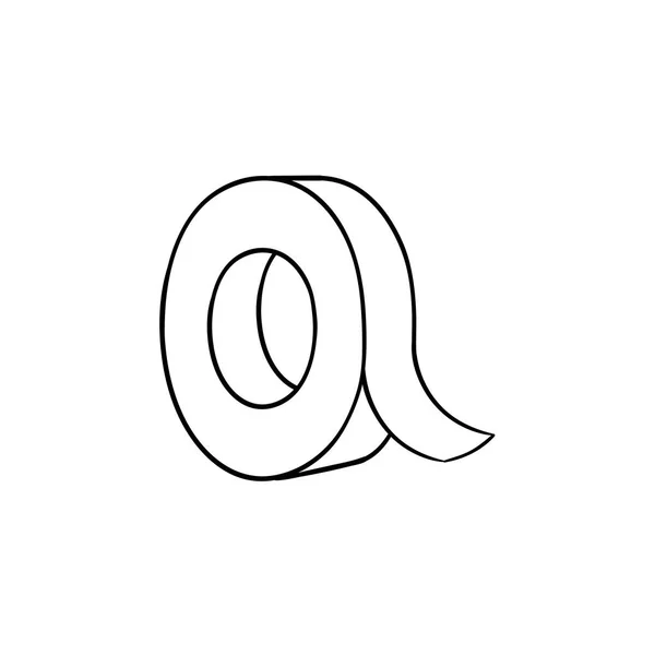 Roll of adhesive tape sketch icon. — Stock Vector © VisualGeneration