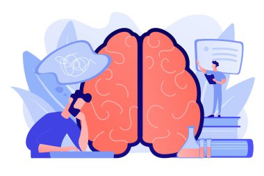 Alzheimer hastalığı kavramı vektör çizim.