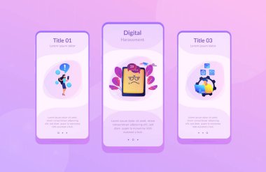 Internet trolling app arabirimi şablonu.