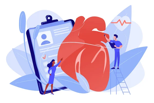 Ilustración del vector del concepto de cardiopatía isquémica . — Archivo Imágenes Vectoriales