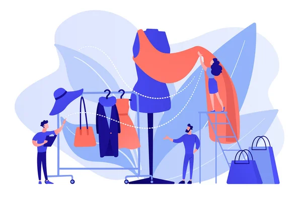 Illustrazione vettoriale del concetto di industria della moda . — Vettoriale Stock