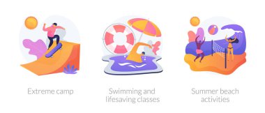 Etkin yaşam tarzı vektör konsepti metaforları.