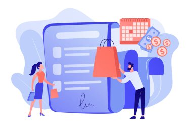 Ödeme kavramı vektör çiziminin ertelenmesi