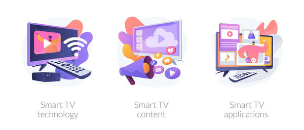 Modern television technology metaphors set