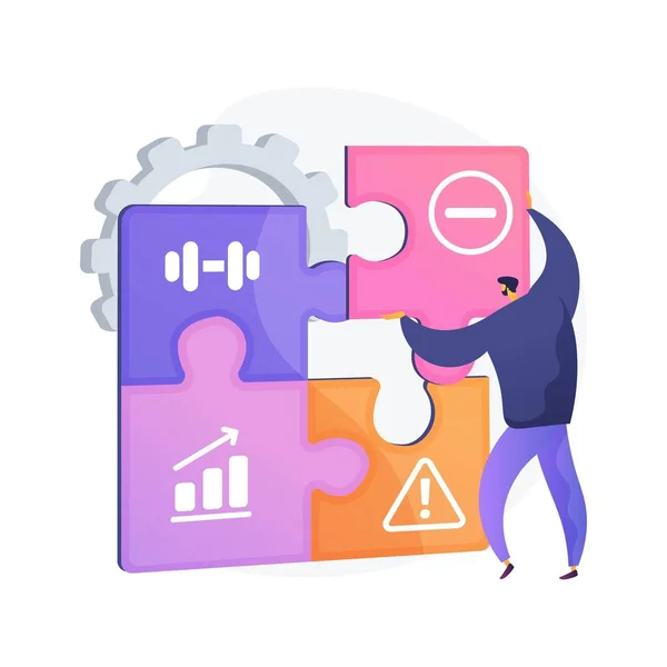 Swot Analysis Strengths Weaknesses Threats Opportunities Assessment Project Success Evaluation — Stock Vector