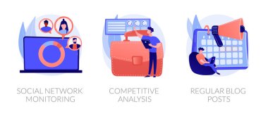 Seo hizmetleri vektör kavramı metaforlar.