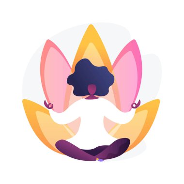 Yoga okulu vektör metaforu