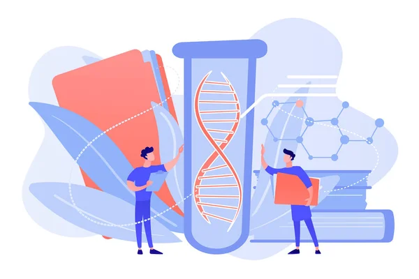 Illustration vectorielle du concept de test génétique . — Image vectorielle
