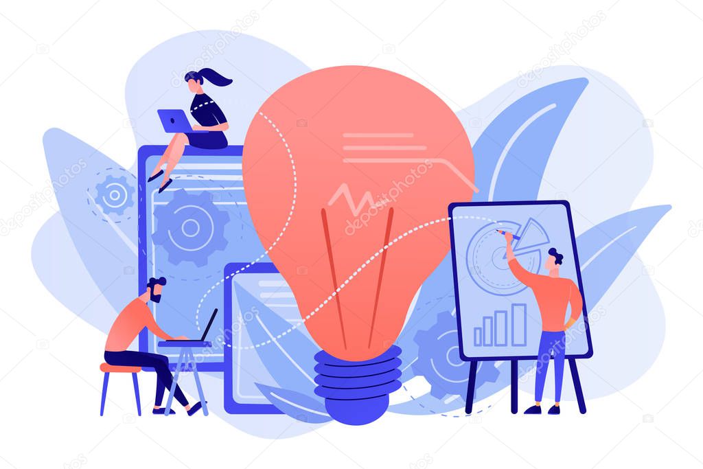 Competitive intelligence concept vector illustration.