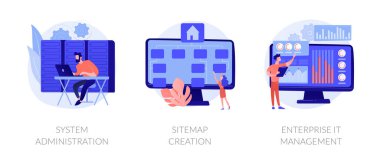 Web administration vector concept metaphors